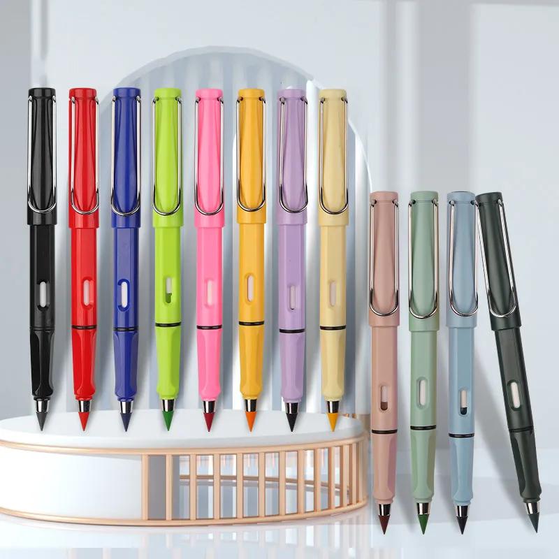 다채로운 연필 교체 펜촉, 아트 스케치 페인팅, 무제한 쓰기 펜, 매직 지우개 리필, 학교 용품, 12 개
